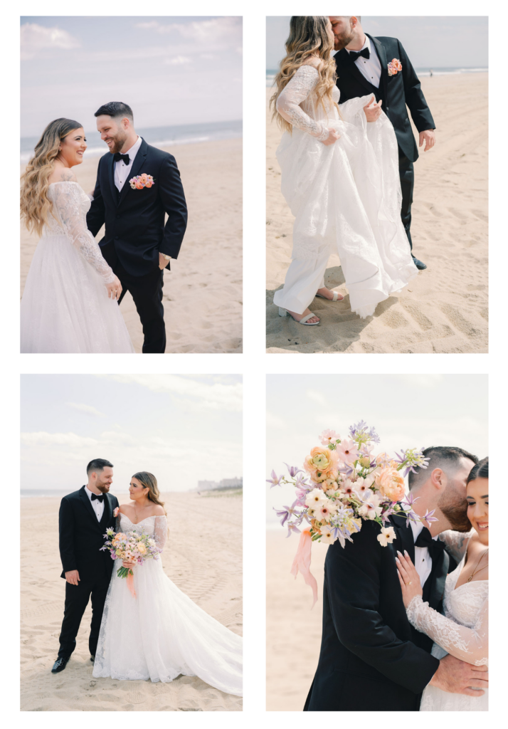 first look wave resort wedding